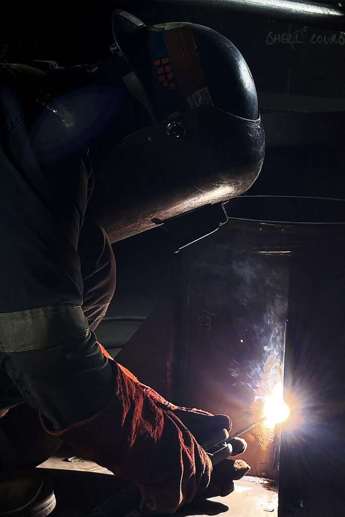 rope access welder confined space work