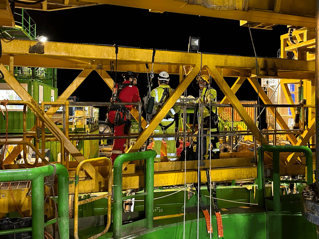 Rope access emergency response and rescue call-out support on industrial plant and structures