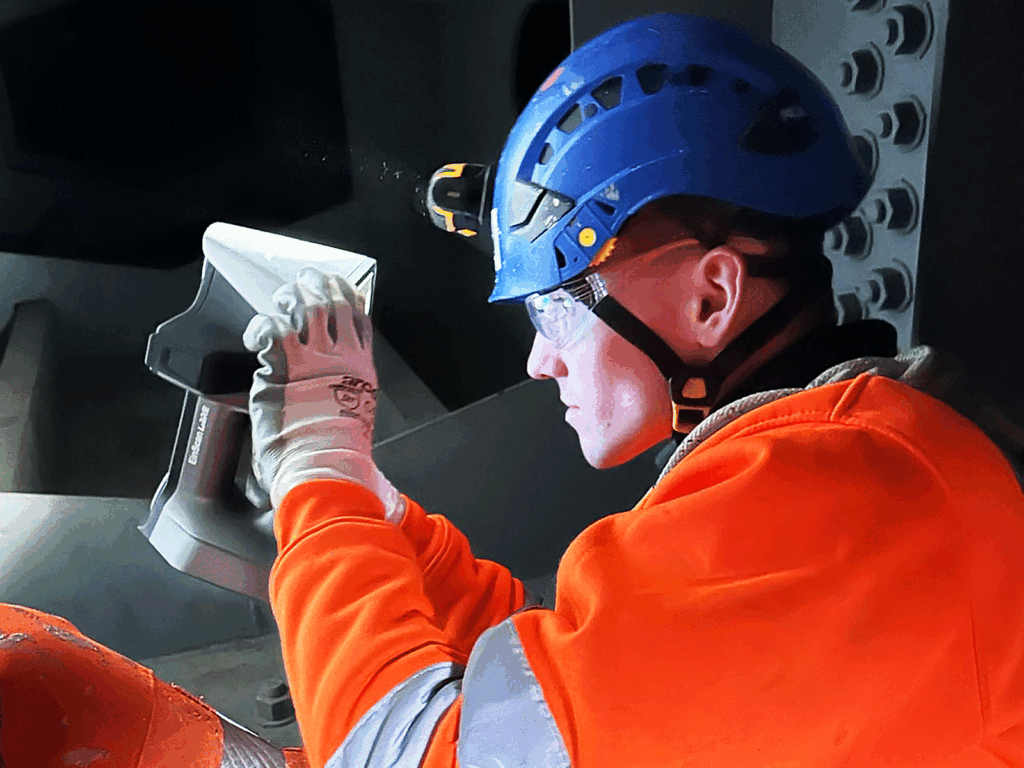 Confined space NDT and structural inspection carried out with specialist equipment and reporting