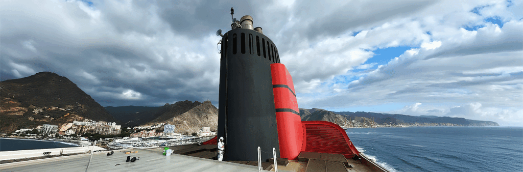 Funnel Restoration queen elizabeth 2 raven rope access